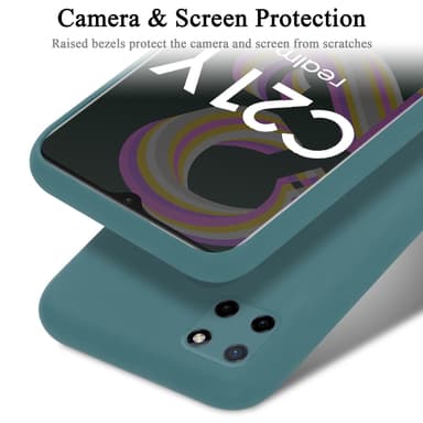 Realme C21Y / C25Y silikondeksel case (grønn)