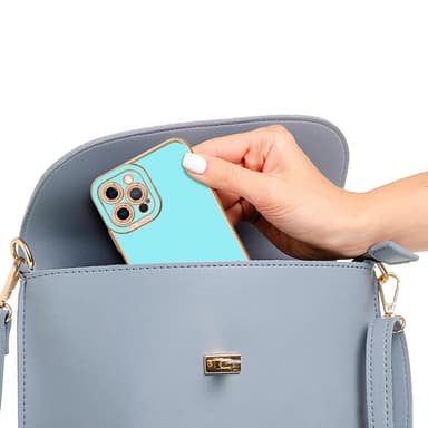 iPhone 12 PRO silikondeksel cover (turkis)