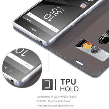 Sony Xperia Z5 lommebokdeksel etui (blå)