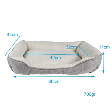 Hundeseng Kattesengepute Hundekattsofa (60x47x13cm)