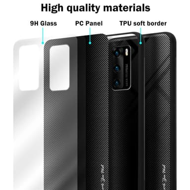 Huawei P40 Deksel Case Cover (svart)