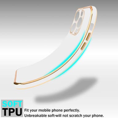 iPhone 15 PRO silikondeksel case (Hvit)