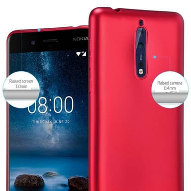Deksel Nokia 8 2017 Case Cover (rød)