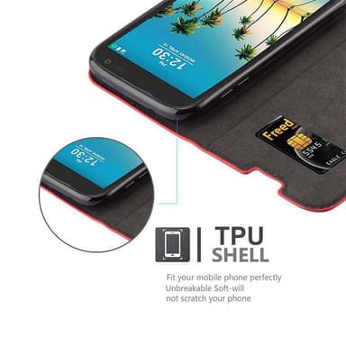 LG K3 2017 lommebokdeksel case (rød)