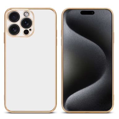 iPhone 15 PRO silikondeksel case (Hvit)