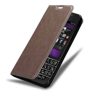 Blackberry Q10 lommebokdeksel case (brun)