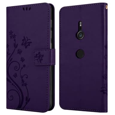 Sony Xperia XZ3 lommebokdeksel Blomster (lilla)