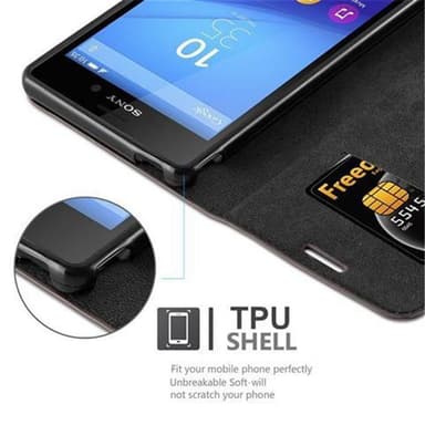 Sony Xperia M4 AQUA lommebokdeksel case (brun)