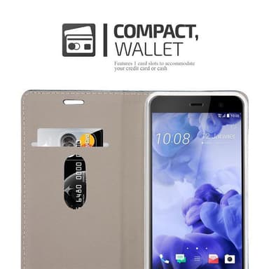 HTC U PLAY lommebokdeksel etui (blå)