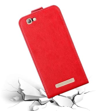 ZTE Blade A612 deksel flip cover (rød)