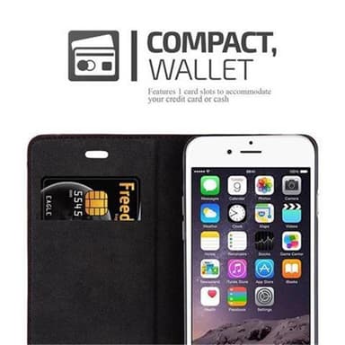 iPhone 6 / 6S lommebokdeksel case (rød)