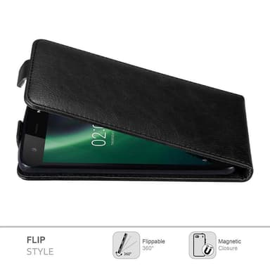 Nokia 2 2017 deksel flip cover (svart)