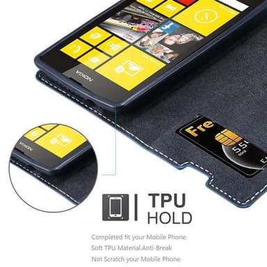 Nokia Lumia 520 / 521 Deksel Case Cover (blå)