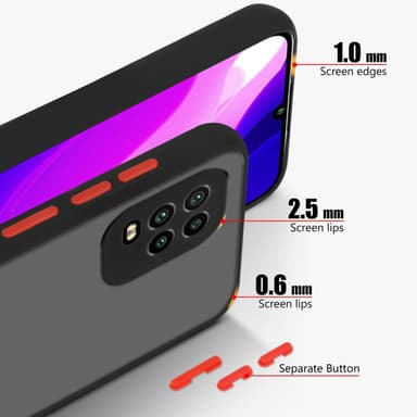 Xiaomi Mi 10 LITE Deksel Case Cover (Svart)