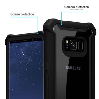 Samsung Galaxy S8 PLUS Deksel Case Cover (svart)