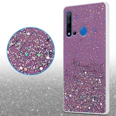 Huawei NOVA 5i / P20 LITE 2019 Silikondeksel Glitter