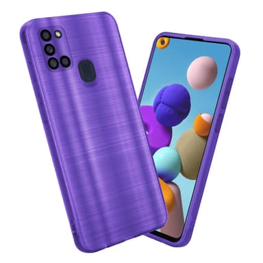 Samsung Galaxy A21s Silikondeksel Beskyttelse (lilla)