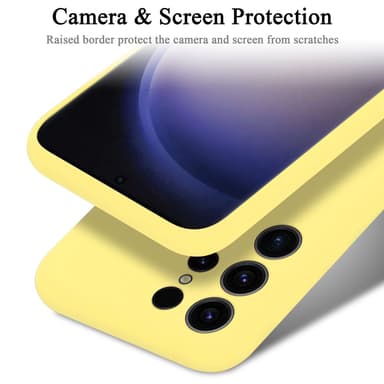 Samsung Galaxy S23 ULTRA silikondeksel case (gul)