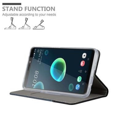 HTC Desire 12 PLUS lommebokdeksel etui (blå)
