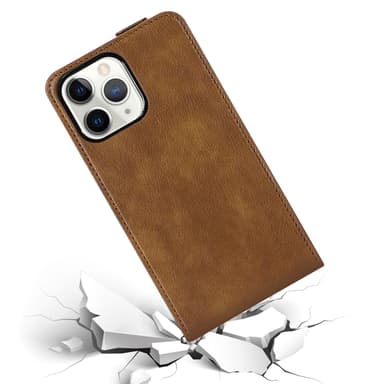 iPhone 13 PRO MAX Deksel Flip Case (brun)