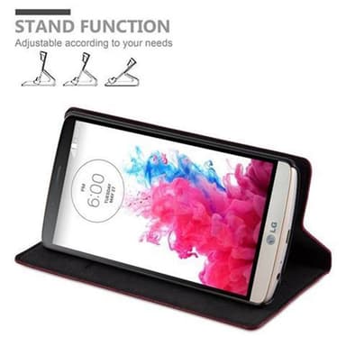 LG G3 lommebokdeksel case (rød)