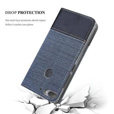HTC Desire 12 PLUS lommebokdeksel etui (blå)
