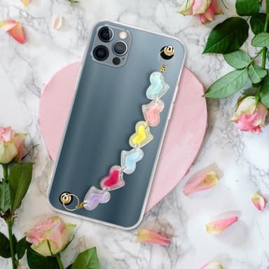 iPhone 12 PRO MAX Deksel med kjede (gjennomsiktig)