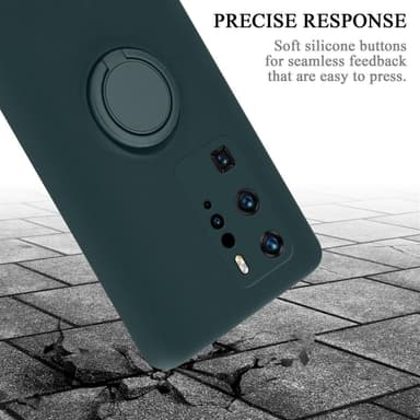 Deksel Huawei P40 PRO / P40 PRO+ Ring Case (grønn)