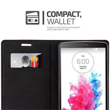LG G3 lommebokdeksel case (rød)
