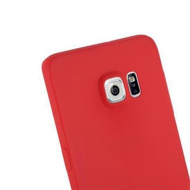 Deksel Samsung Galaxy S6 EDGE Silikon cover (rød)