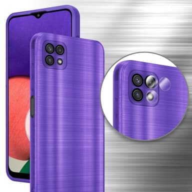 Samsung Galaxy A22 5G Silikondeksel Beskyttelse (lilla)