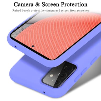 Samsung Galaxy A72 4G / 5G silikondeksel case (lilla)