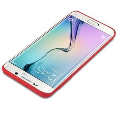 Deksel Samsung Galaxy S6 EDGE Silikon cover (rød)