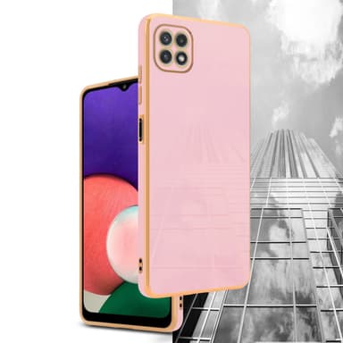 Samsung Galaxy A22 5G silikondeksel case (rosa)