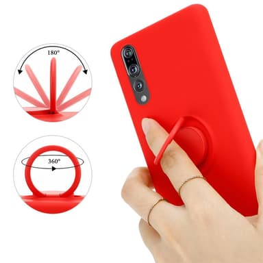 Deksel Huawei P20 PRO / P20 PLUS Ring Case (rød)