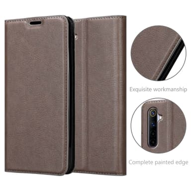 Realme 6 4G / 6s lommebokdeksel case (brun)