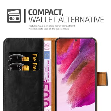 Samsung Galaxy S22 PLUS lommebokdeksel etui (svart)