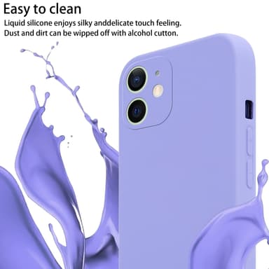 Deksel iPhone 12 MINI med Halskjede (lilla)