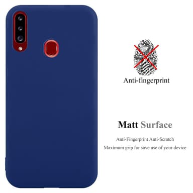 Deksel Samsung Galaxy A20s Silikon cover (blå)