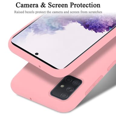 Samsung Galaxy A51 5G silikondeksel case (rosa)