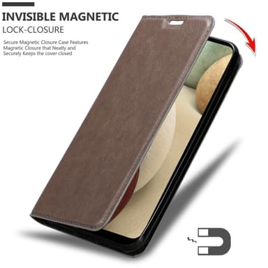 Samsung Galaxy A12 / M12 lommebokdeksel case (brun)