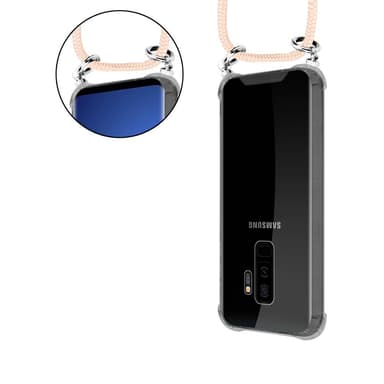 Samsung Galaxy S9 PLUS Deksel med Halskjede (rosa)