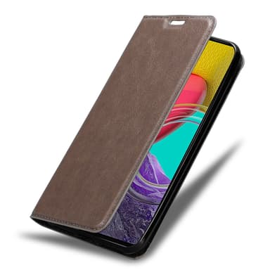 Samsung Galaxy M53 5G lommebokdeksel case (brun)