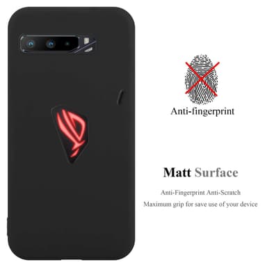 Deksel Asus ROG Phone 3 Silikon cover (Svart)