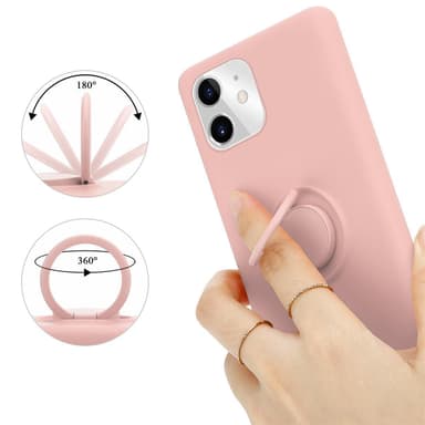 Deksel iPhone 11 Ring Case (rosa)
