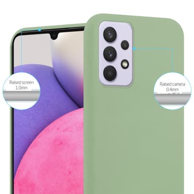 Deksel Samsung Galaxy A33 5G Silikon cover (grønn)