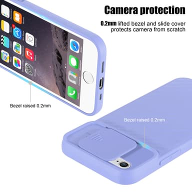 iPhone 6 PLUS / 6S PLUS silikondeksel case (lilla)