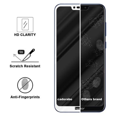 Honor 8C Skjermbeskytter Skärmskydd (hvit)