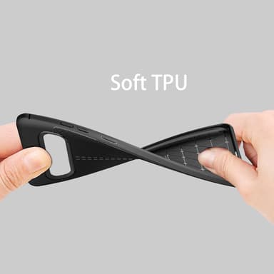 Samsung Galaxy S10 5G Deksel Kunstskinn (svart)