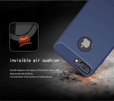 Deksel iPhone 7 PLUS / 7S PLUS ultra slim (blå)